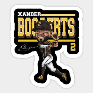 Xander Bogaerts San Diego Cartoon Sticker